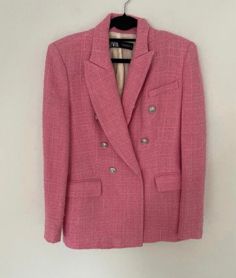 Roze blazer jasje dames, maat s, Verzenden, Zo goed als nieuw, Jasje, Roze