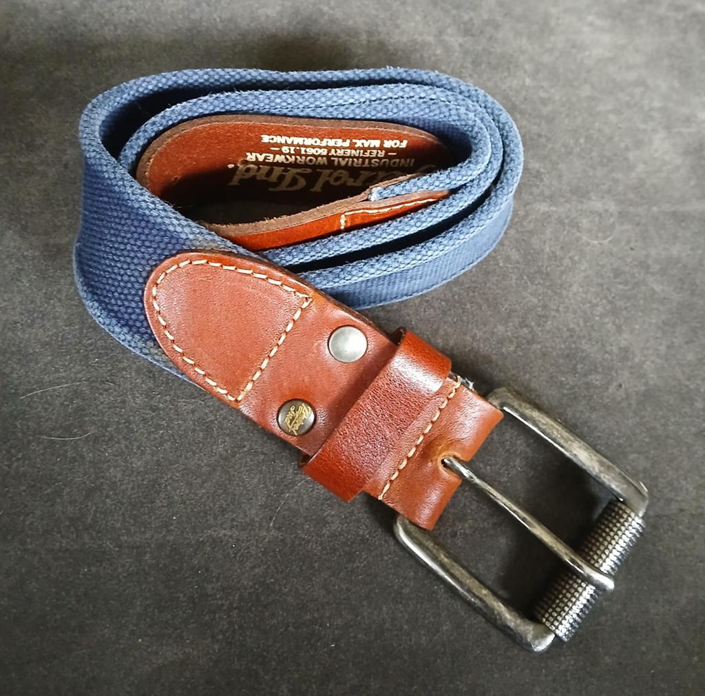 Petrol riem blauw 95cm., Kleding | Heren, Riemen en Ceinturen, 95 tot 105 cm, Overige kleuren, Echt leder, Ophalen of Verzenden