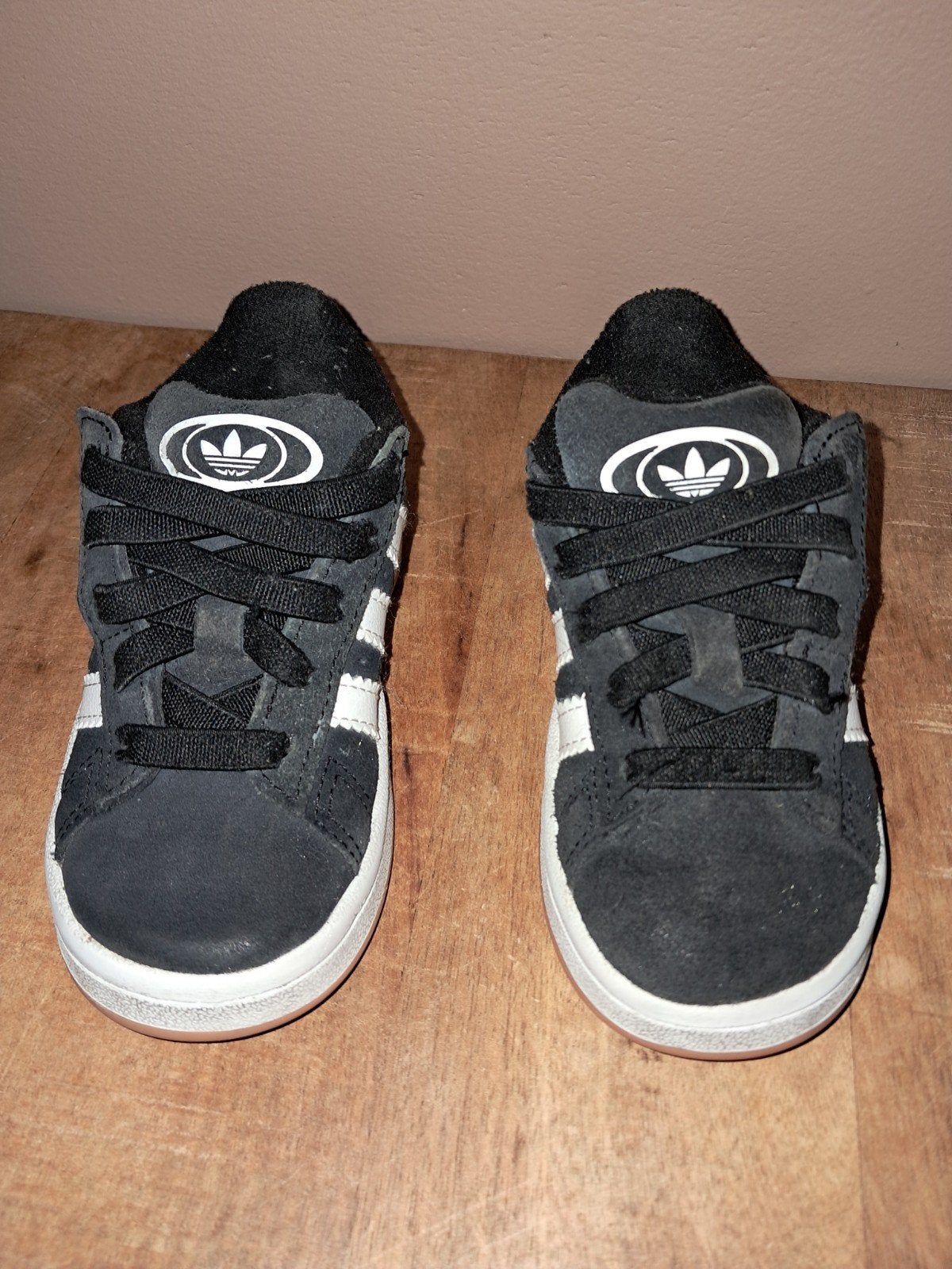 Adidas Campus zwart maat: 25,5 klittenband + veters, Adidas, Gebruikt, Jongen of Meisje, Schoenen