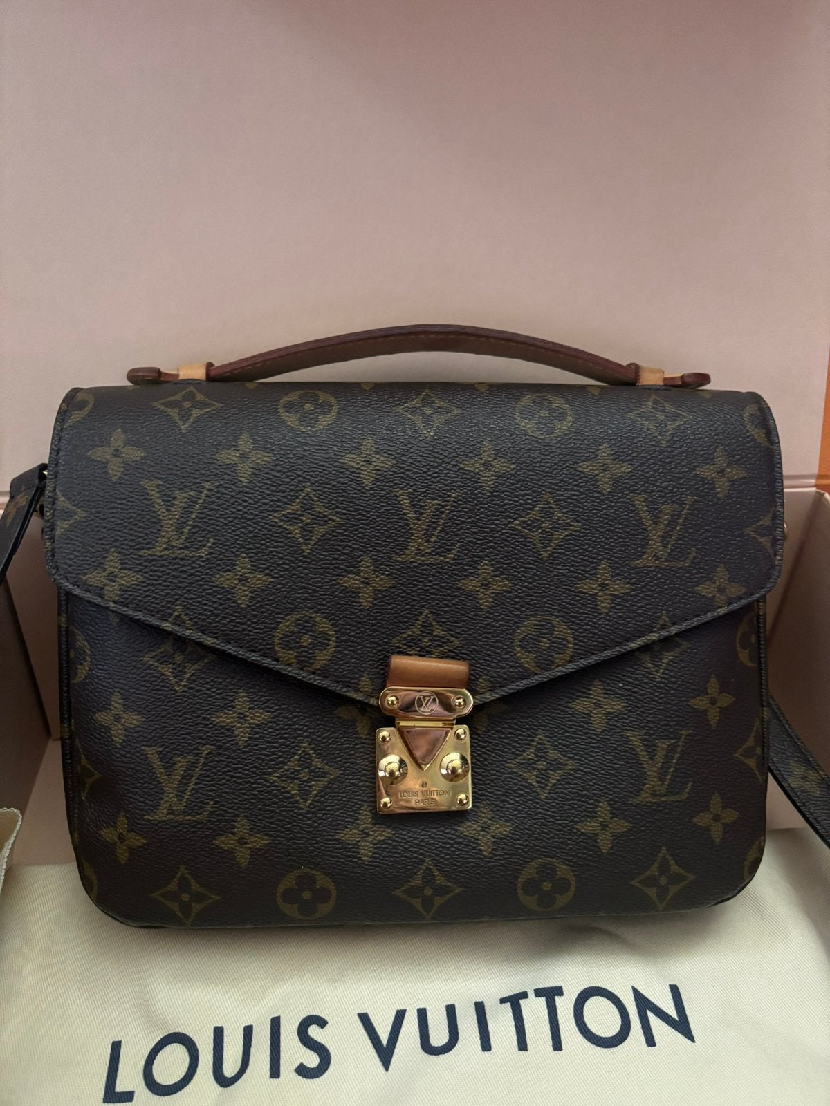 Louis Vuitton Métis incl doos, dustbag en aankoopbewijs, Ophalen of Verzenden, Gebruikt, Bruin, Overige merken