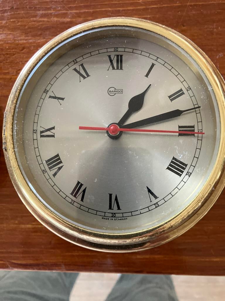 Barigo Scheepsbarometer en klok, Watersport en Boten, Ophalen of Verzenden, Gebruikt