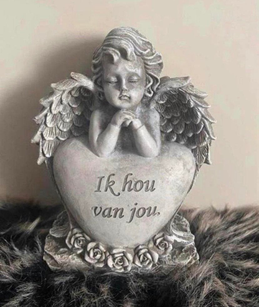 Engeltje beeld / ik hou van jou tekst, Verzenden, Nieuw