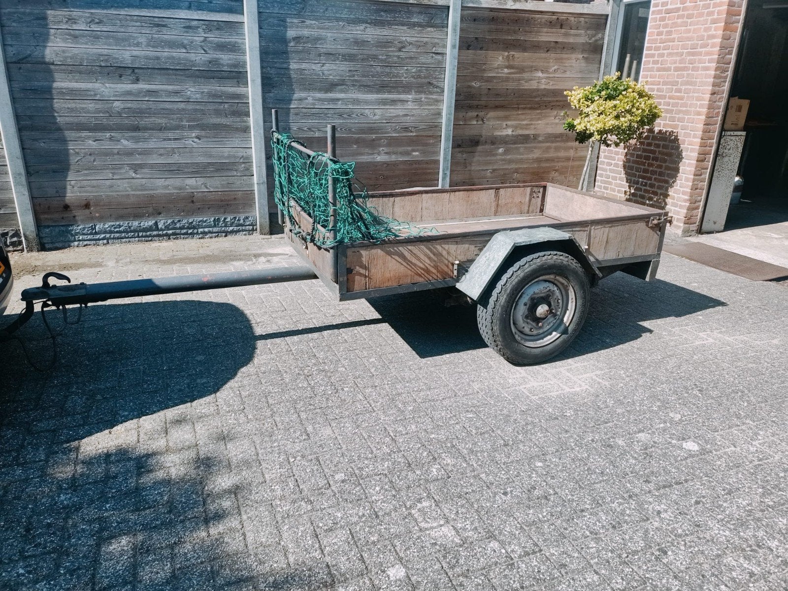 Stevige aanhangwagen 750 kg, Ophalen, Gebruikt