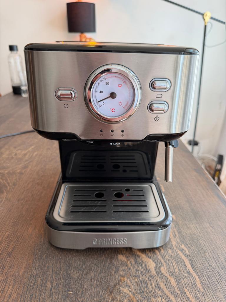 Princess Espressomachine 249412 - Perfecte Espresso Thuis, Afneembaar waterreservoir, Espresso apparaat, Gemalen koffie, Ophalen of Verzenden