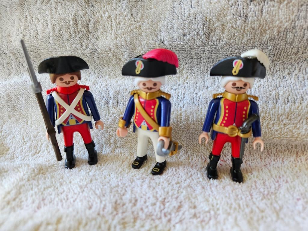 Playmobil 7587 Franse soldaten trio, Ophalen of Verzenden, Zo goed als nieuw, Complete set