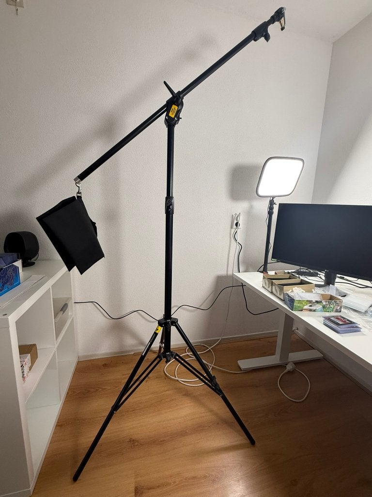 manfrotto boom stand 420b, Ophalen, Zo goed als nieuw, 175 cm of meer, Driepoot