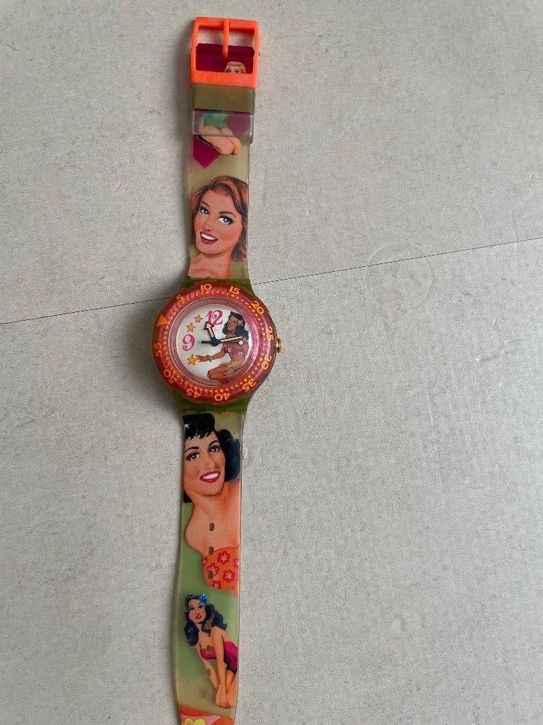 Swatch Scuba 200 Beach Virgin (1994) – In Topconditie, Verzamelen, Ophalen of Verzenden, Zo goed als nieuw