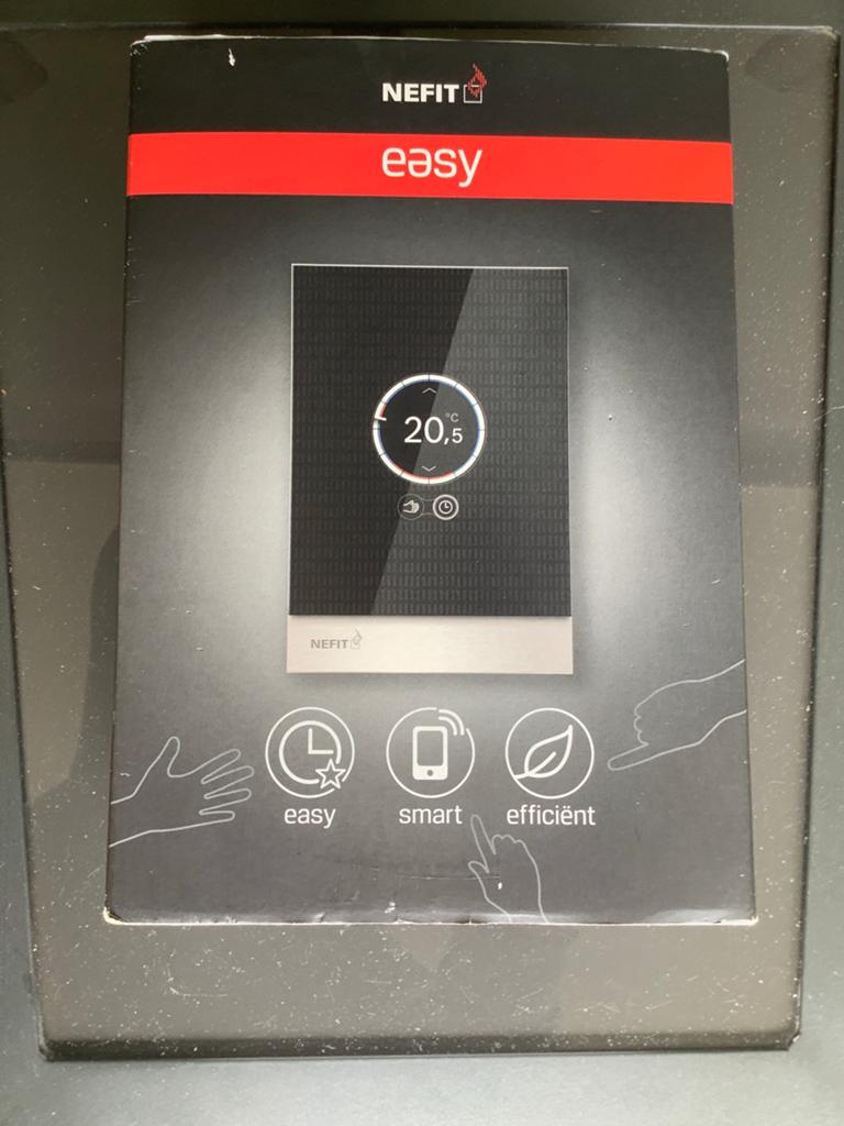 Nefit Moduline Easy Thermostaat in originele doos, Doe-het-zelf en Verbouw, Thermostaten, Ophalen of Verzenden, Slimme thermostaat