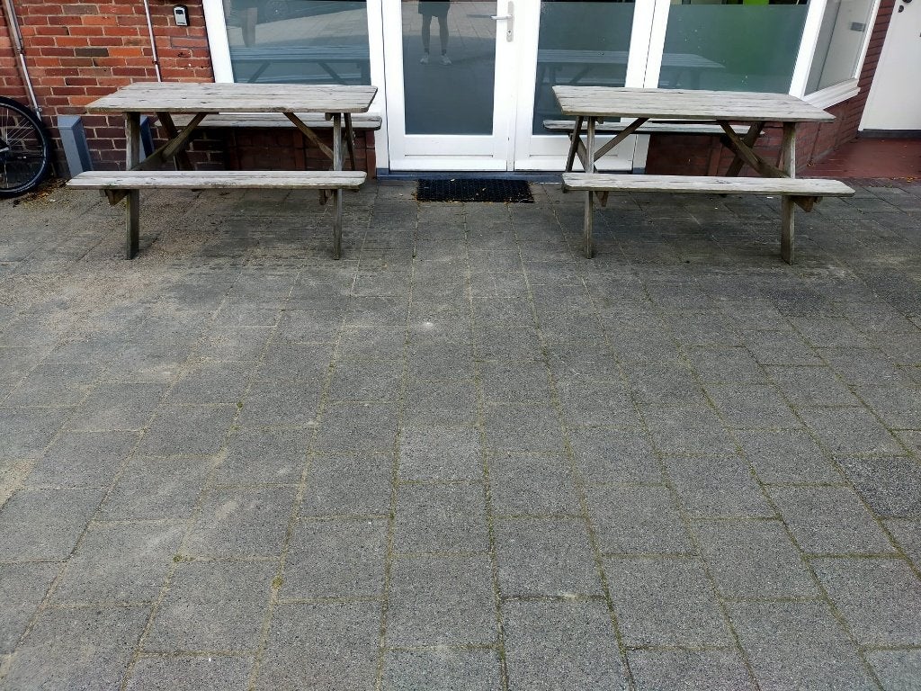 Picknicktafels buiten 2 stuks, Tuin en Terras, Ophalen, Gebruikt, Inklapbaar, Rechthoekig