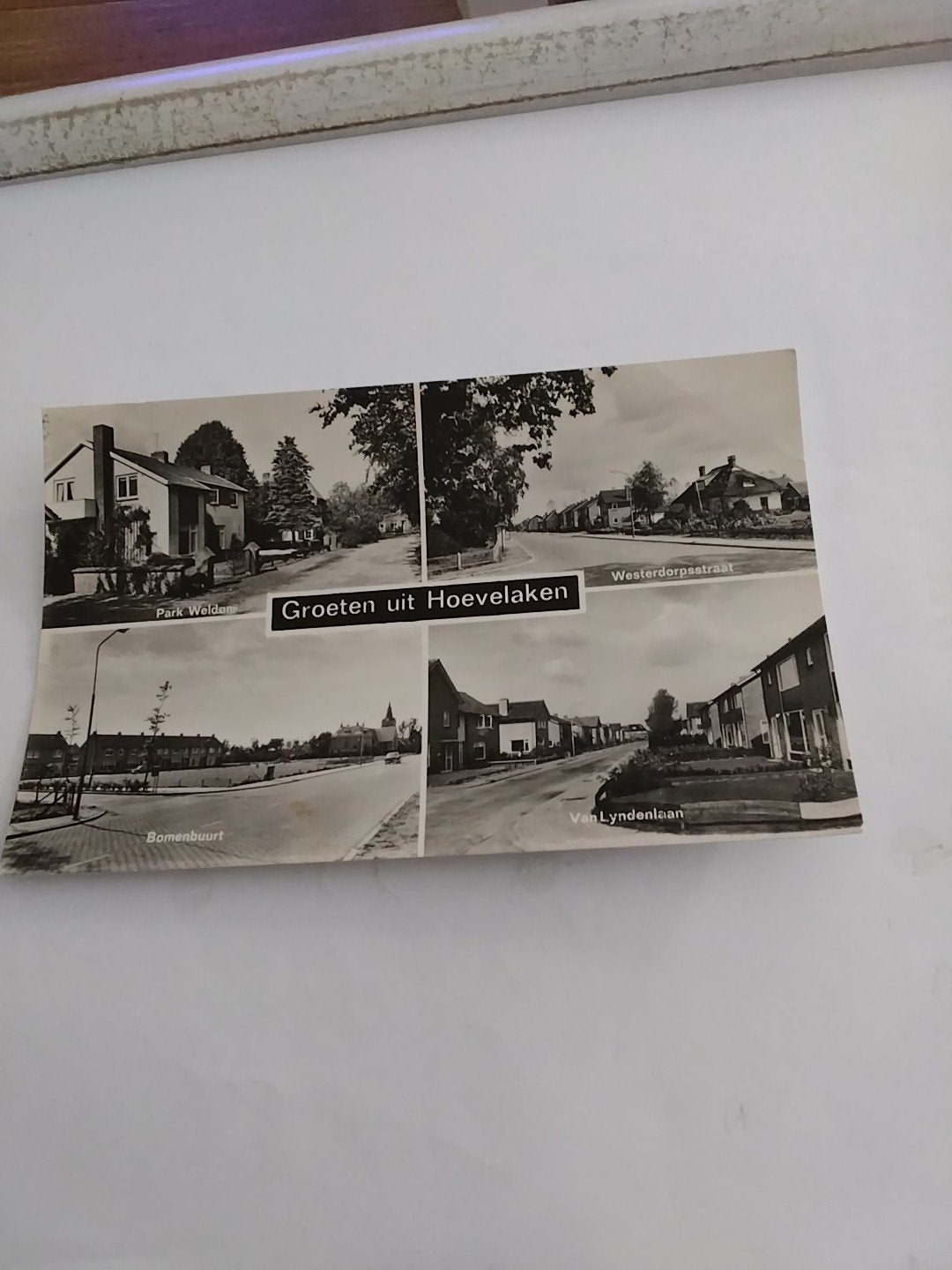 Oude ansichtkaart Groeten uit Hoevelaken 1974, Ophalen of Verzenden, 1940 tot 1960, Gelopen, Gelderland