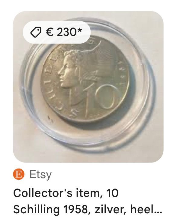 zilver munt, Postzegels en Munten, Munten | Europa | Euromunten, Ophalen of Verzenden, Overige landen, 10 euro, Zilver