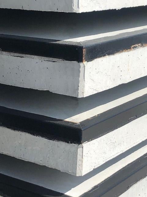 Betonplaten 200x200x16cm, hoekrand, stelconplaat verharding, Tuin en Terras, Tegels en Klinkers, Ophalen of Verzenden, Beton, Overige typen