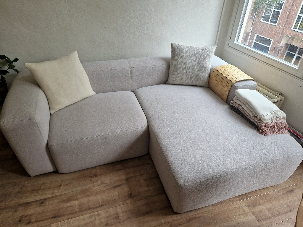 Beige Corner Sofa (3-seater) - Kave Home, Ophalen, Vierpersoons of meer, Overige materialen