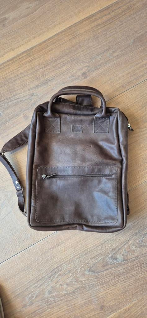 Handgemaakte leren laptop tas rugzak Patrizz, Ophalen of Verzenden, 15 inch, Nieuw, Rugzak