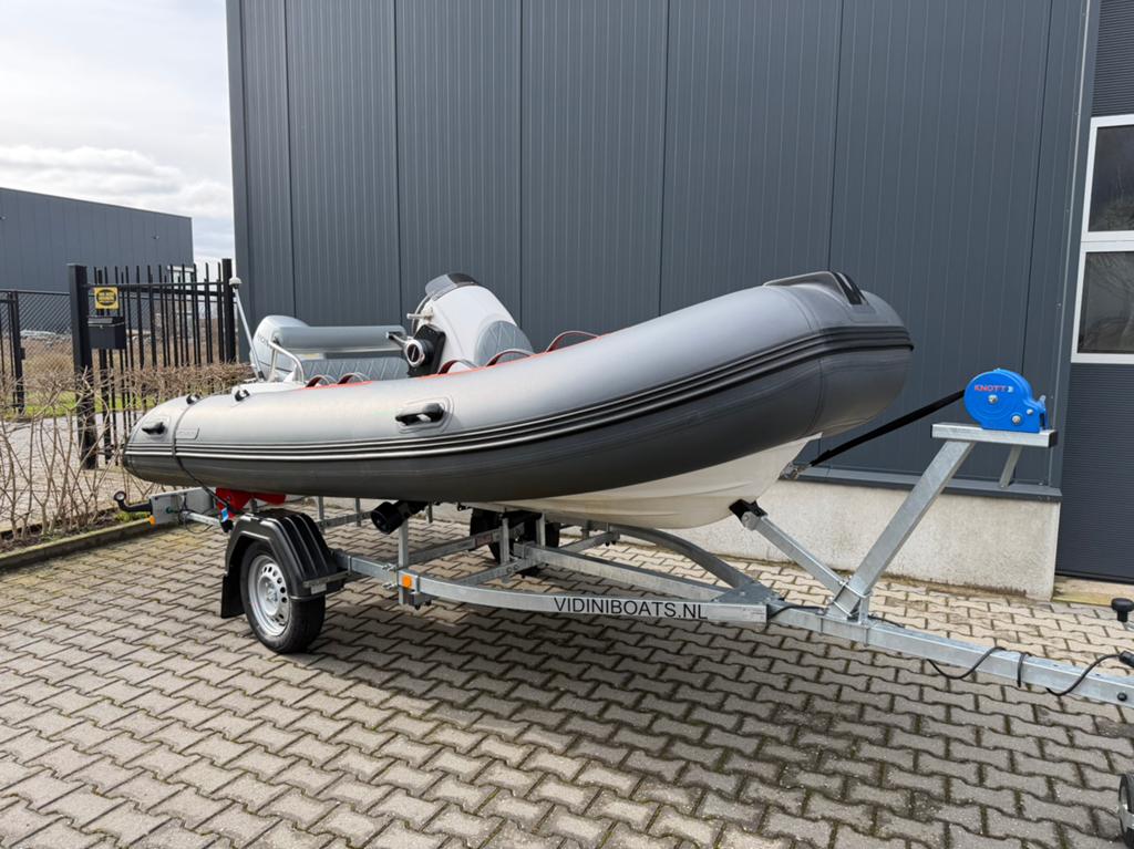 Rib XC Pro 390 Deluxe, Watersport en Boten, Rubberboten, Gebruikt, Afdekzeil, Ophalen, Polyester/glasvezel