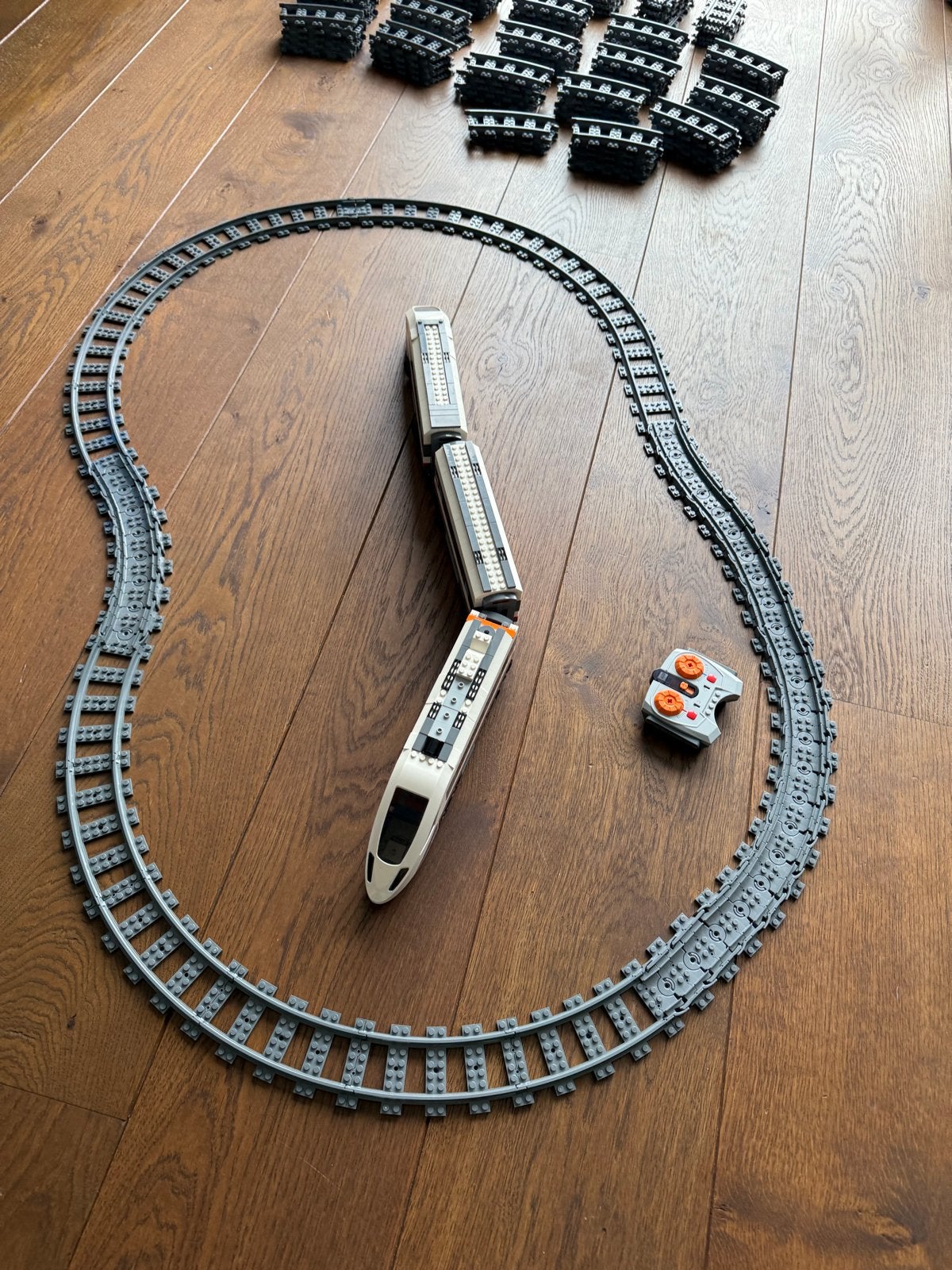Lego City Treinset 60051 met veel extra rails, Ophalen of Verzenden, Gebruikt