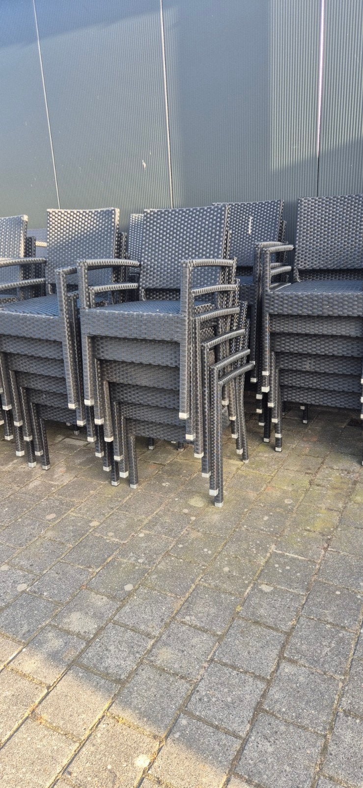 Terrasstoelen tuinstoelen buitenstoelen Horeca, Ophalen, Kunststof, Gebruikt, Geen