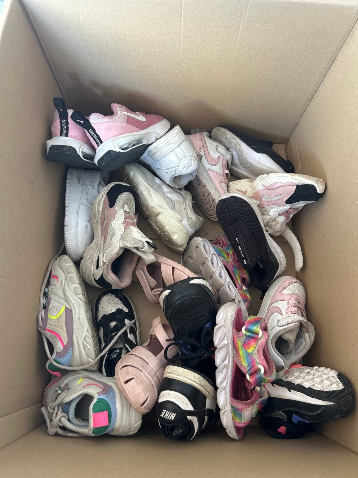 10 paar kinderschoenen, diverse merken, maat 23.5-25, Ophalen of Verzenden, Gebruikt, Jongen of Meisje, Schoenen