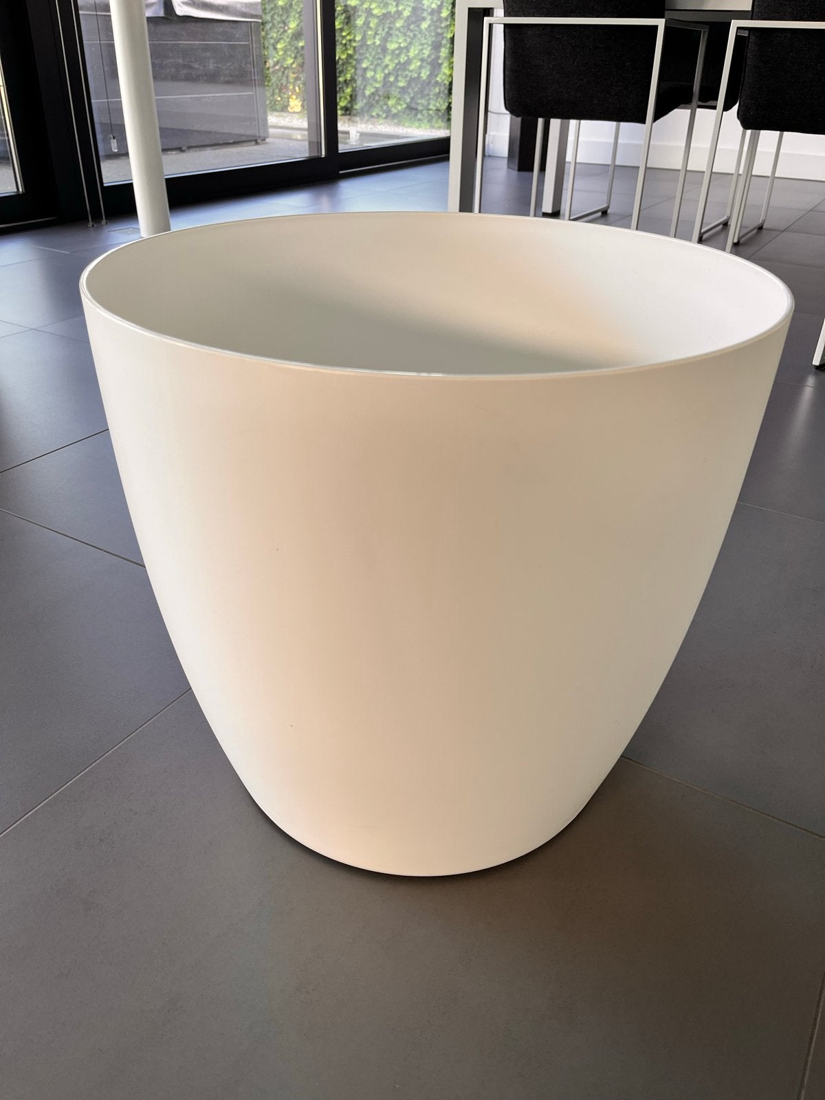Nieuwe Elho Brussels Wheels Bloempot Wit 47cm 50L, Kunststof, 40 cm of meer, Rond, Ophalen of Verzenden