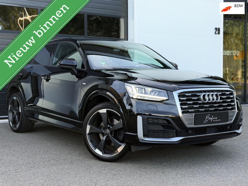 Audi Q2 1.4 TFSI CoD S-line Automaat! |Dealer ondh|Stoelverw, Auto's, Audi, 4 cilinders, 150 pk, Leder en Stof, Zwart