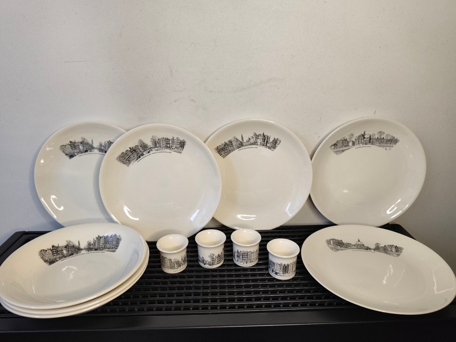 V&B delen ontbijtservies midcentury 'Amsterdamse Grachten', Antiek en Kunst, Ophalen of Verzenden