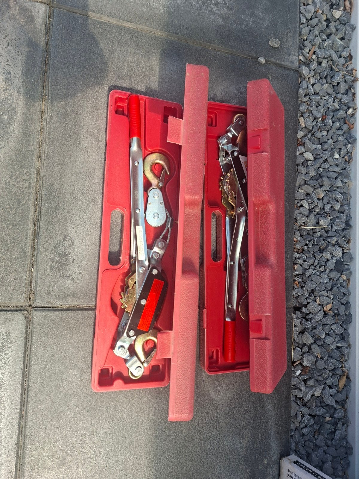 HBM Hand Rateltakel 2000 KG in Koffer, Ophalen of Verzenden, Zo goed als nieuw, Handmatig