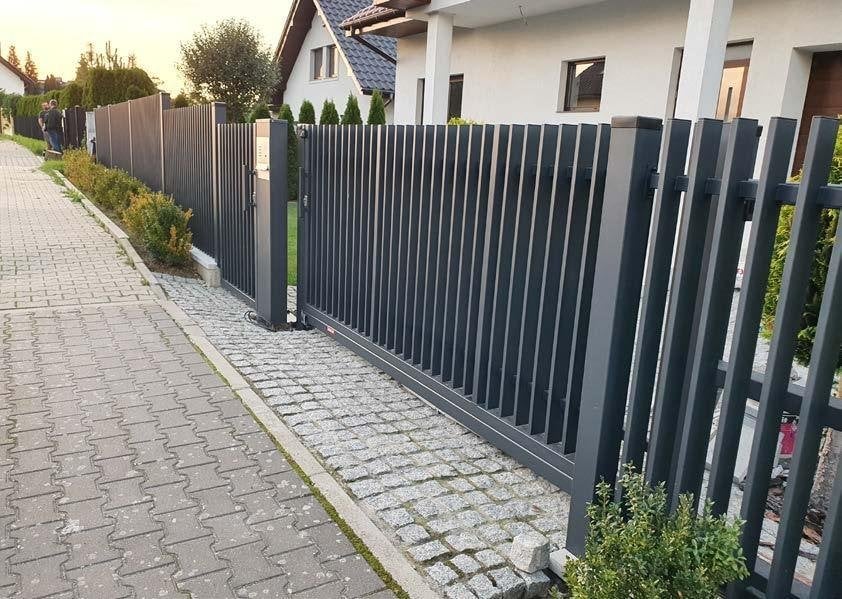 Moderne inrijpoort uit voorraad leverbaar: Verticale 400x180, Tuin en Terras, Met poort, Nieuw, Ophalen of Verzenden, Tuinhek