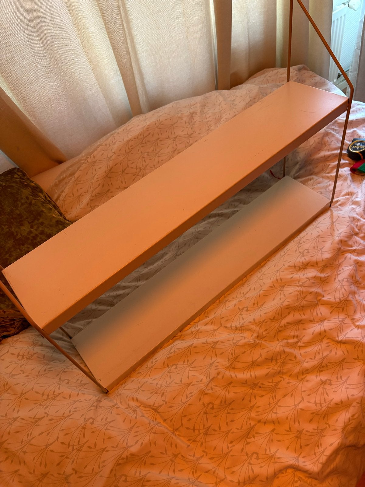 Metalen wandrek met 2 leggers - 75x53 cm, Huis en Inrichting, Ophalen, Gebruikt
