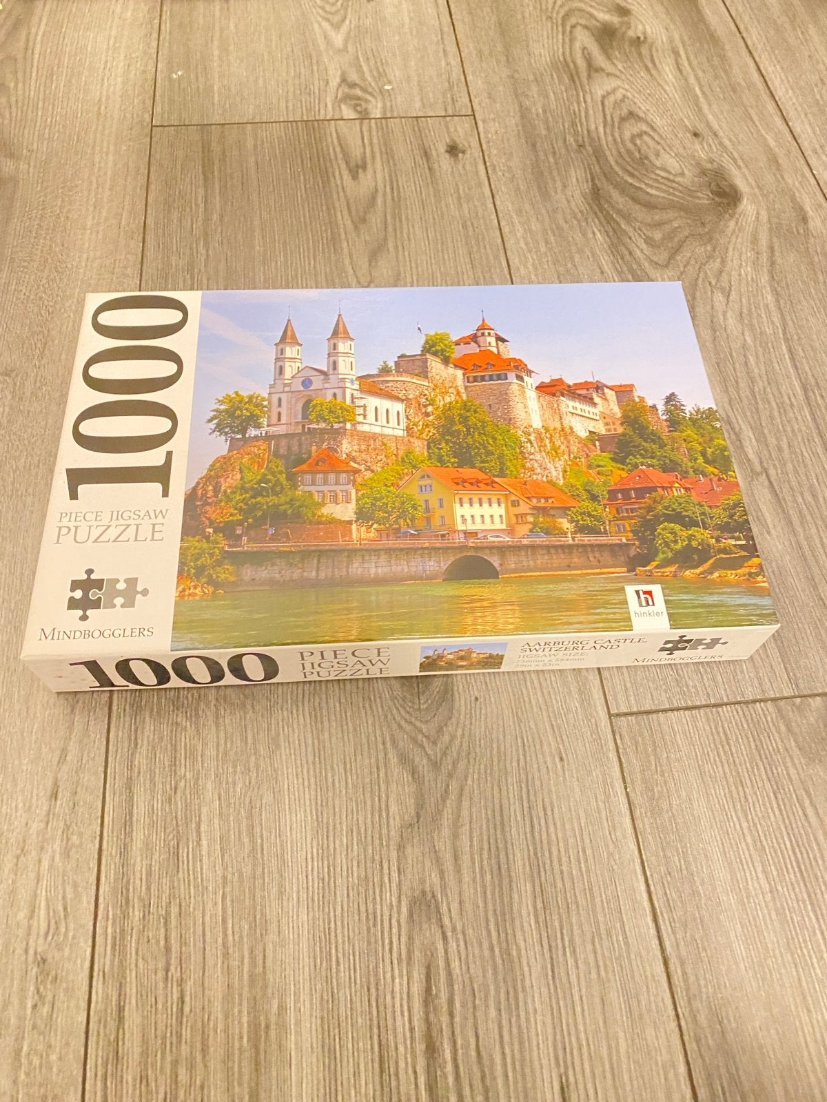 Mindbogglers 1000 stukjes legpuzzel AARBURG CASTLE, Ophalen of Verzenden, 500 t/m 1500 stukjes, Zo goed als nieuw, Legpuzzel
