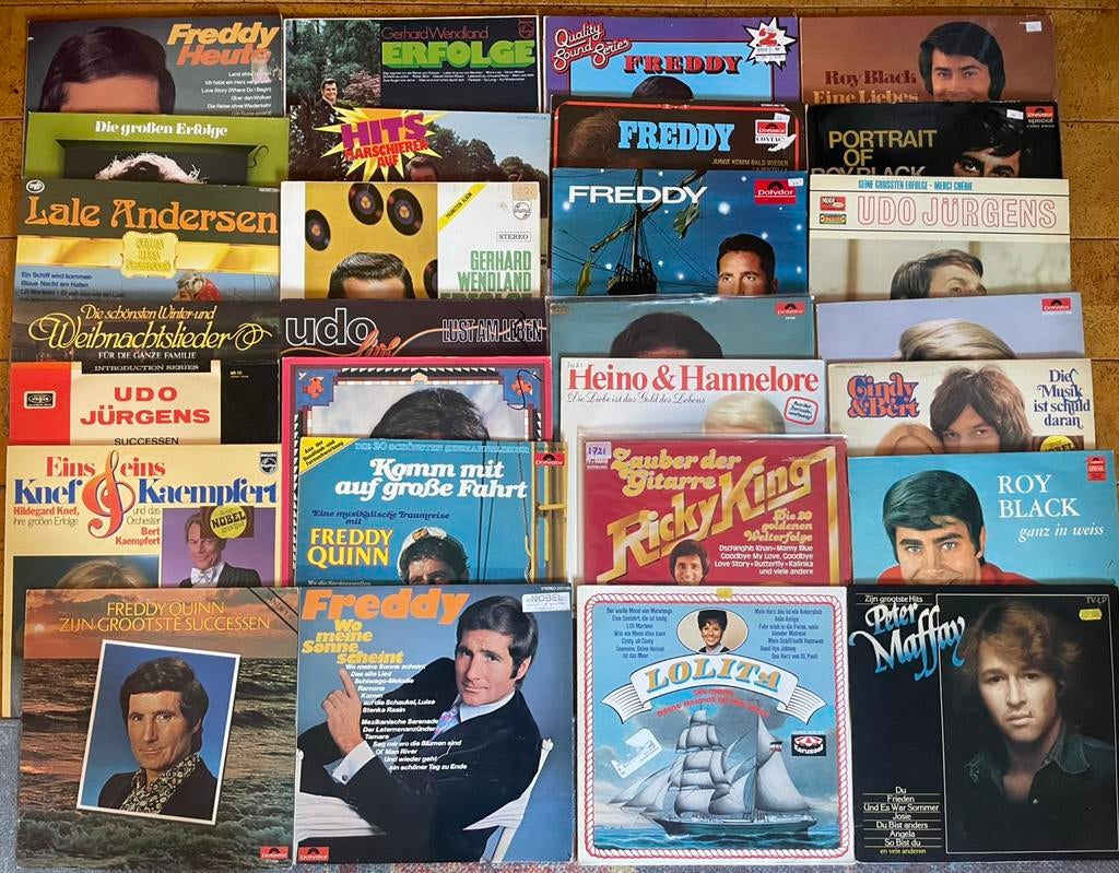 63 Duitse albums LP’s en dubbel LP’s (moet weg), Ophalen of Verzenden