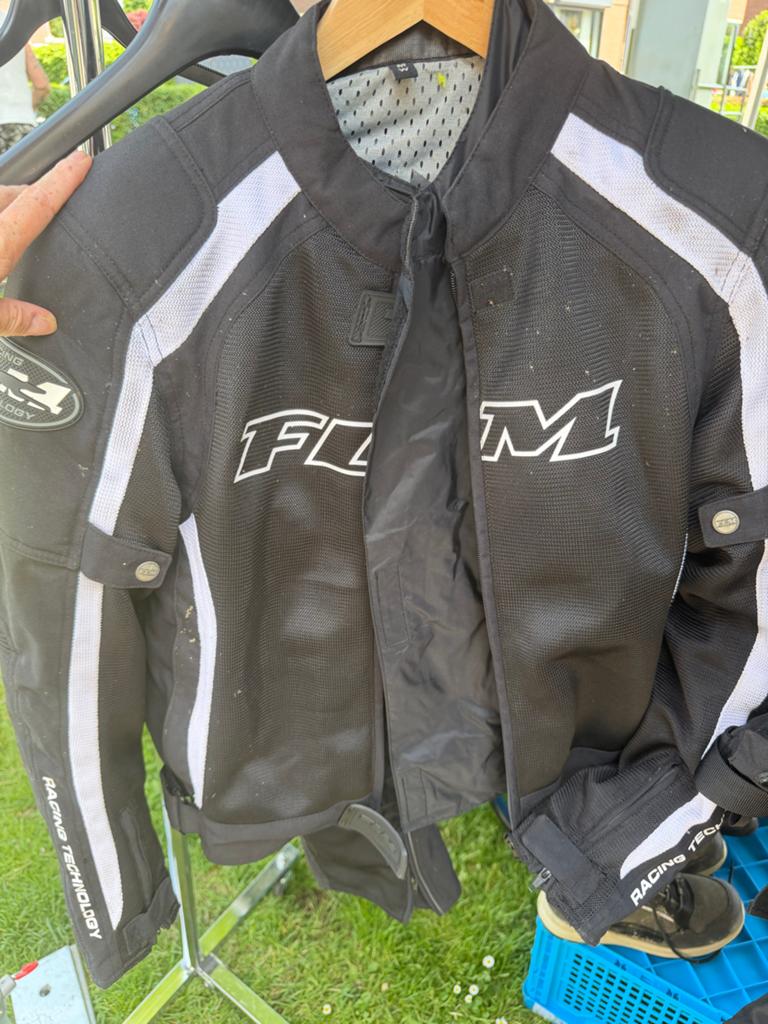 Motorjas en Broek - Maat S (38-40), Motoren, Kleding | Motorkleding, Ophalen, Tweedehands, Kinderen, Jas | textiel