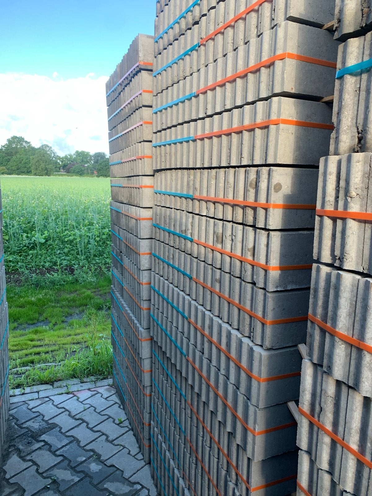 B-keus 6x15 Betonbanden Grijs - Diverse lengtes, Tuin en Terras, Bielzen en Borders, Overige materialen, Gebruikt, Overige typen