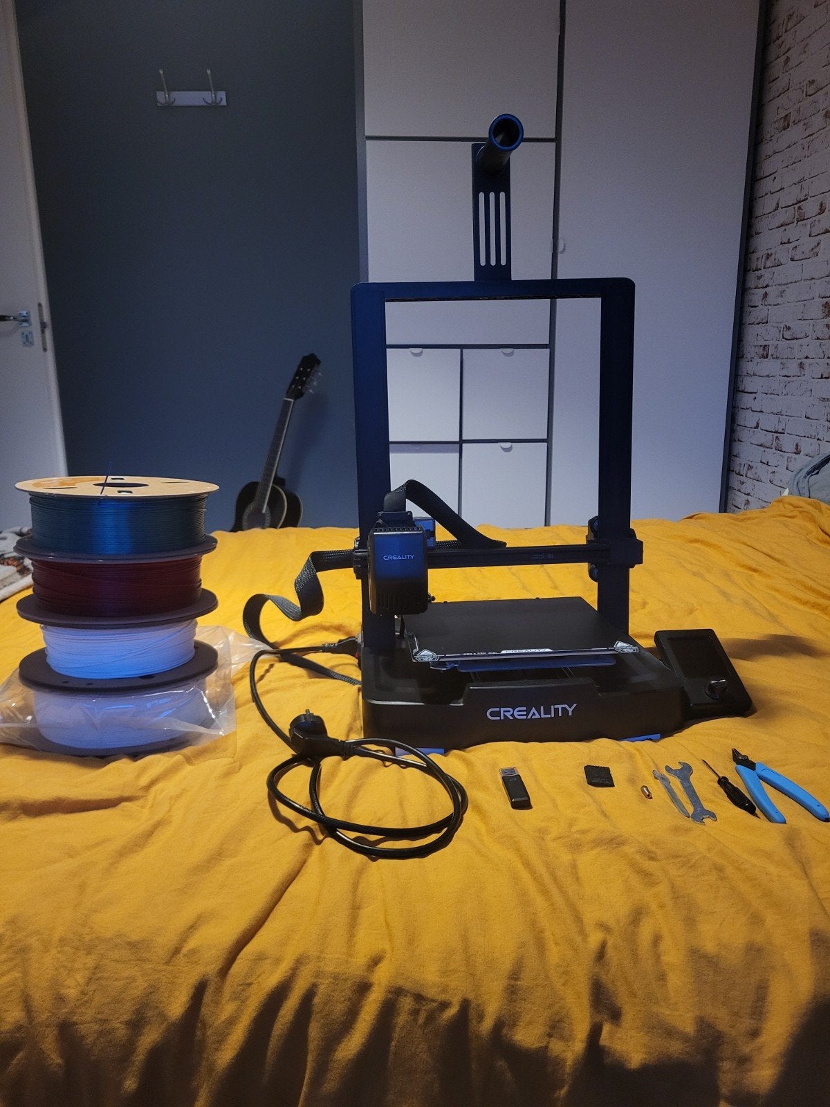Creality Ender-3 V3 SE 3D-printer met 4 rollen filament, Ophalen, Filament, Gebruikt, Creality Ender 3 v3 se