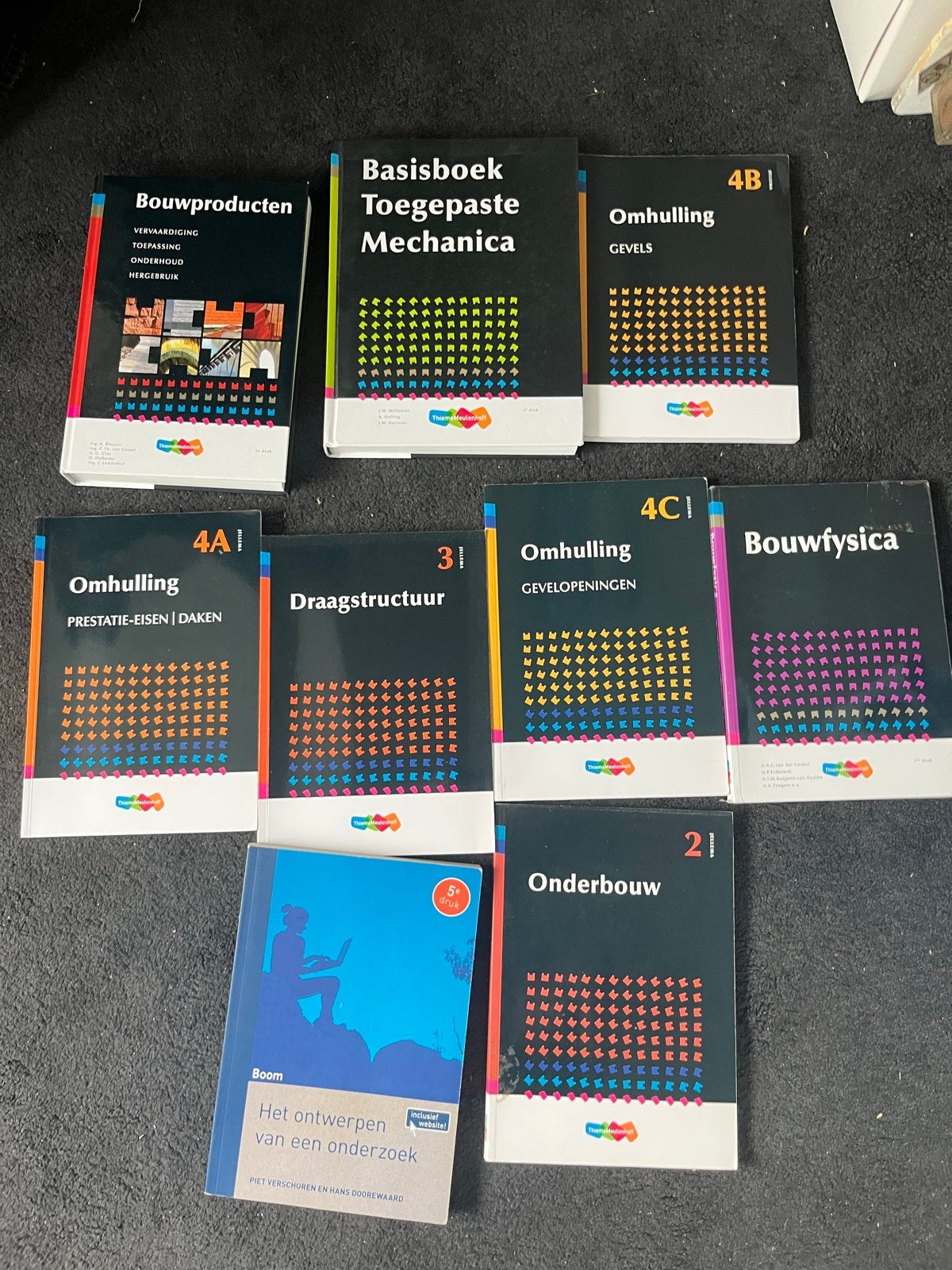 Bouwkunde studieboeken, jellema’s, Ophalen, Zo goed als nieuw, Overige niveaus, Overige vakken