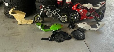 2 blata Minibikes luchtgekoeld + andere kappen, Fietsen en Brommers, Ophalen, Gebruikt, Overige typen, Blata