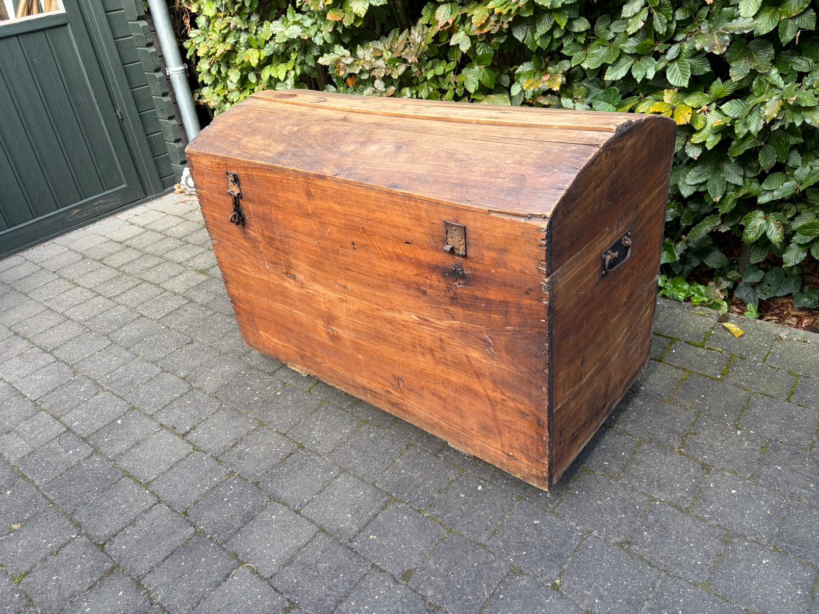 Vintage houten dekenkist., Ophalen, Zo goed als nieuw, 50 tot 100 cm, 50 tot 75 cm