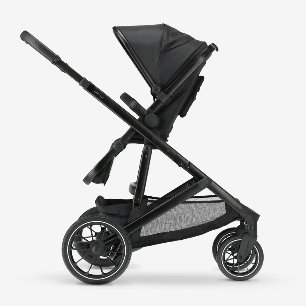 Deryan Evy 2 Duo kinderwagen met adapters, Zo goed als nieuw, Met autostoeltje, Ophalen, Kinderwagen
