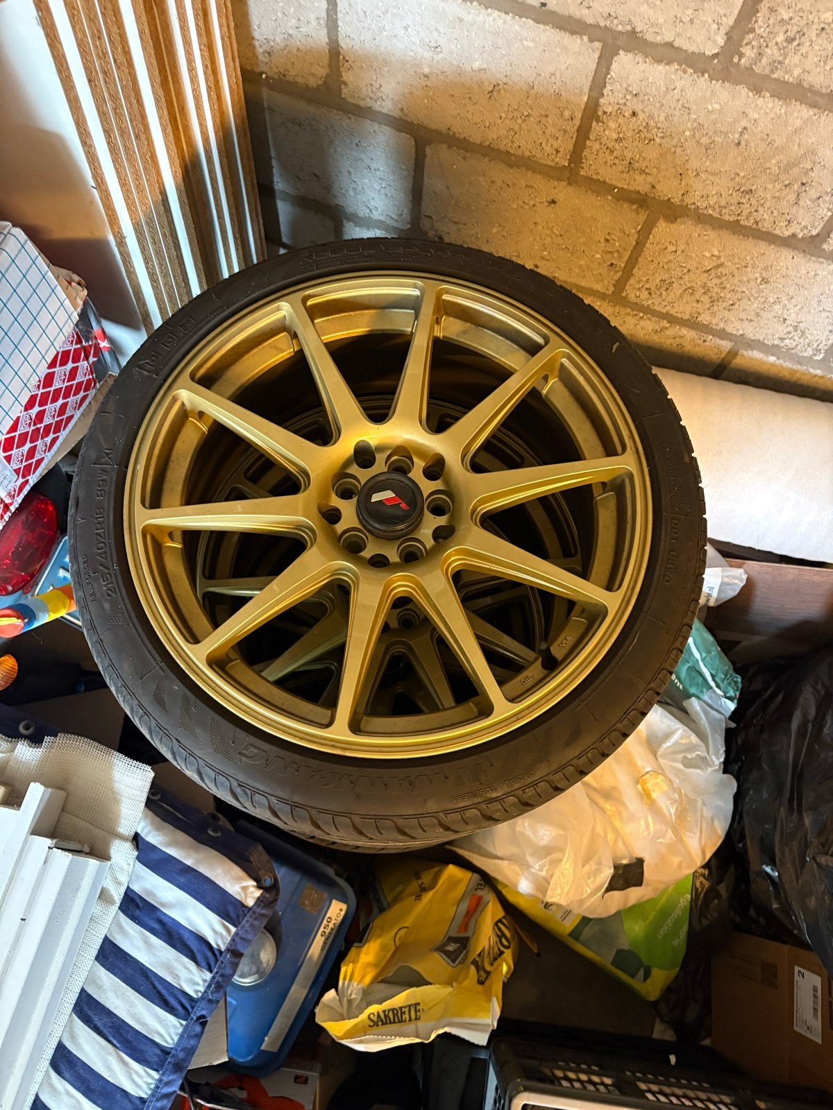 Japan Racing JR11 gold 18 inch, Auto-onderdelen, Banden en Velgen, Ophalen, 18 inch, Banden en Velgen, Personenwagen