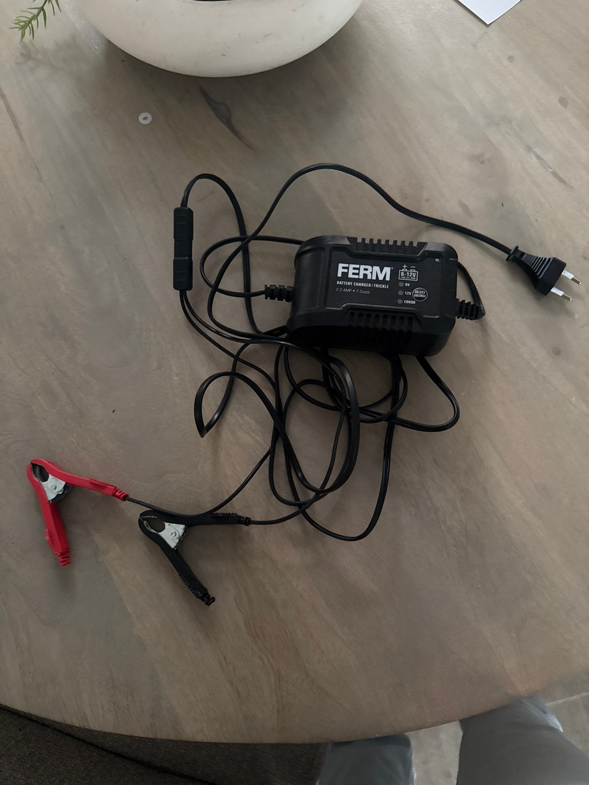 Ferm Druppellader 6V/12V Acculader voor Auto en Motor, Ophalen of Verzenden, Gebruikt, Universele onderdelen