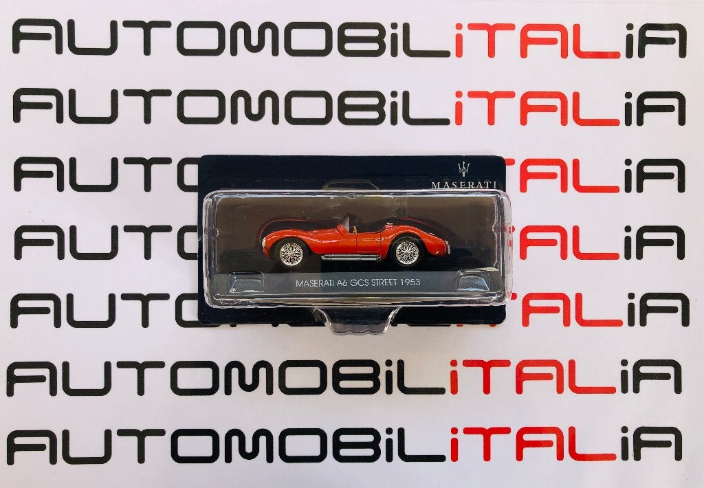 Maserati A6 GCS Strada 1953 rosso Grani nr. 6 schaal 1:43, Ophalen of Verzenden, Nieuw, Auto, Overige merken