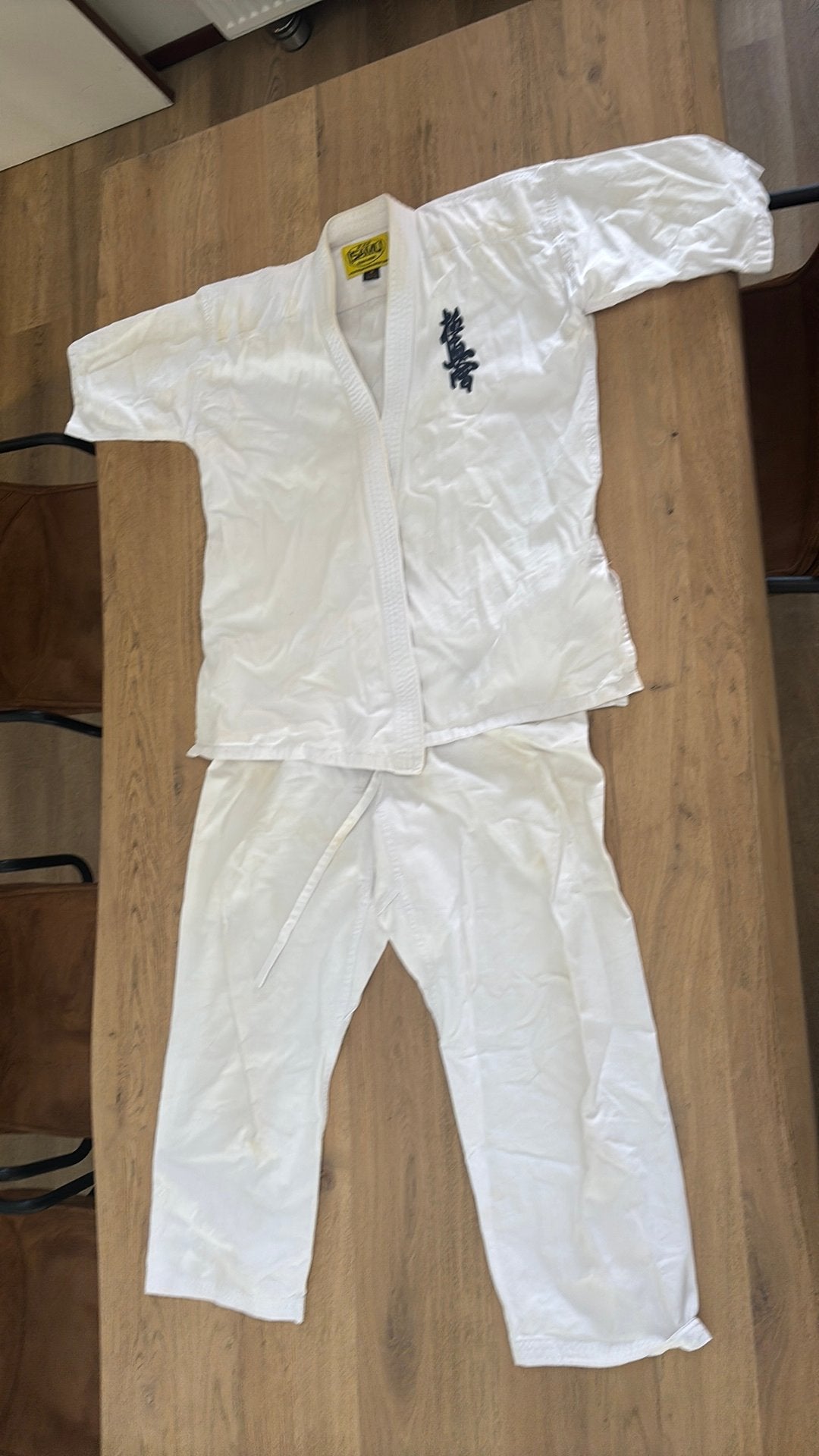 Kyokushin karate pak maat 4, Ophalen of Verzenden, Gebruikt, Vechtsportkleding