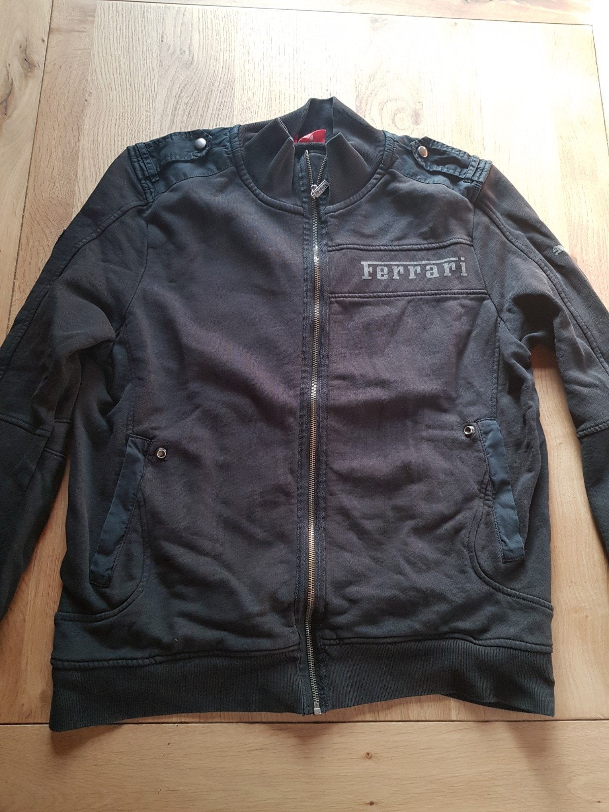 Puma Ferrari Sportlifestyle Jas Maat M, Maat 48/50 (M), Zwart, Ophalen of Verzenden, Puma Ferrari