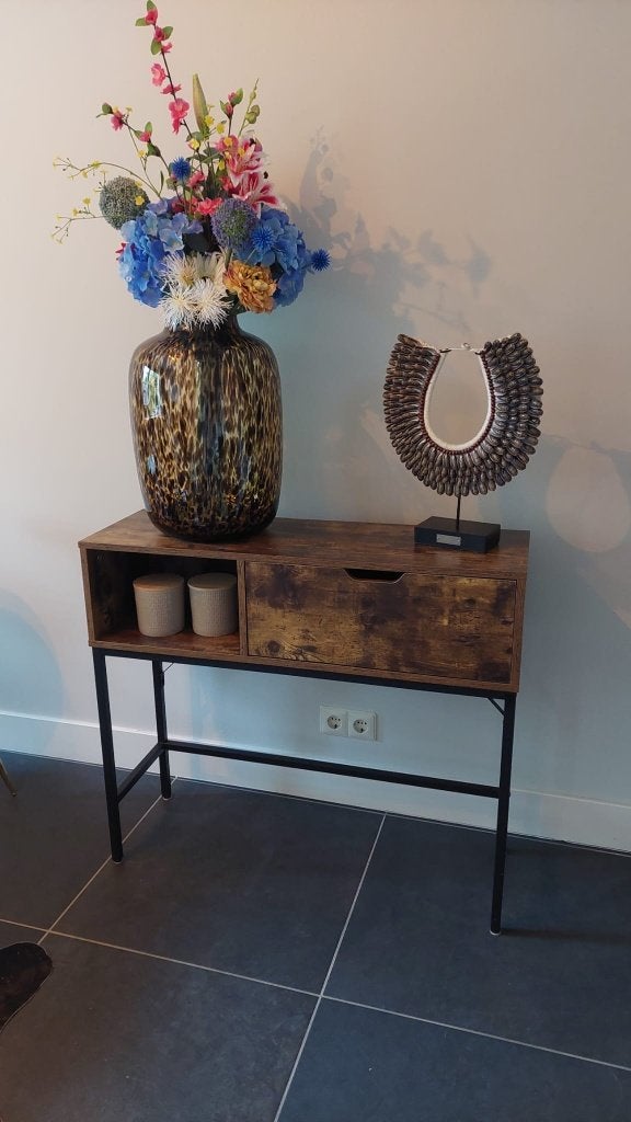 Sidetable - sidetabel - haltafel - wandtafel in goede staat, Ophalen, 100 tot 150 cm, Zo goed als nieuw, Metaal