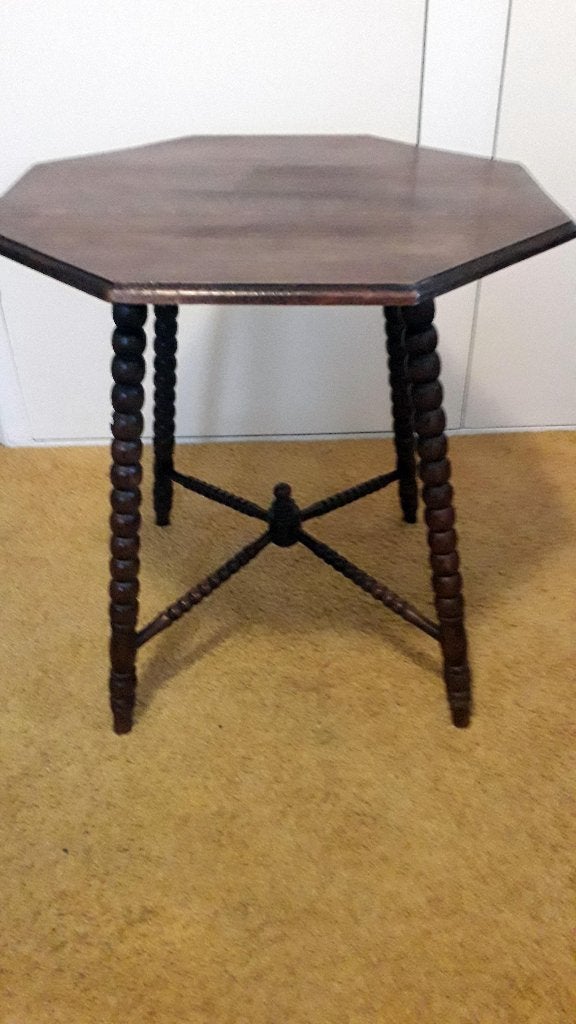 BOBBINSTYLE TAFEL JAREN 30-40, Huis en Inrichting, Ophalen, Rechthoekig, Minder dan 55 cm, Minder dan 45 cm