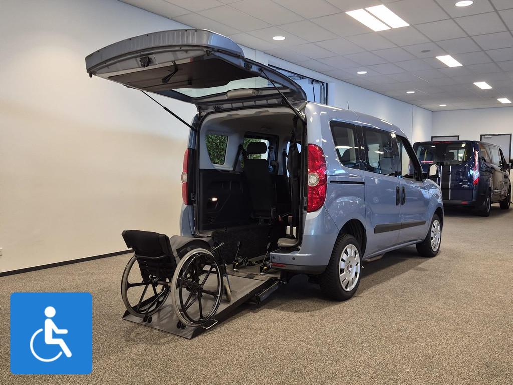 Fiat Doblo Rolstoelauto 3+1 XXL-Ombouw, Auto's, Fiat, Voorwielaandrijving, Stof, Gebruikt, Doblo