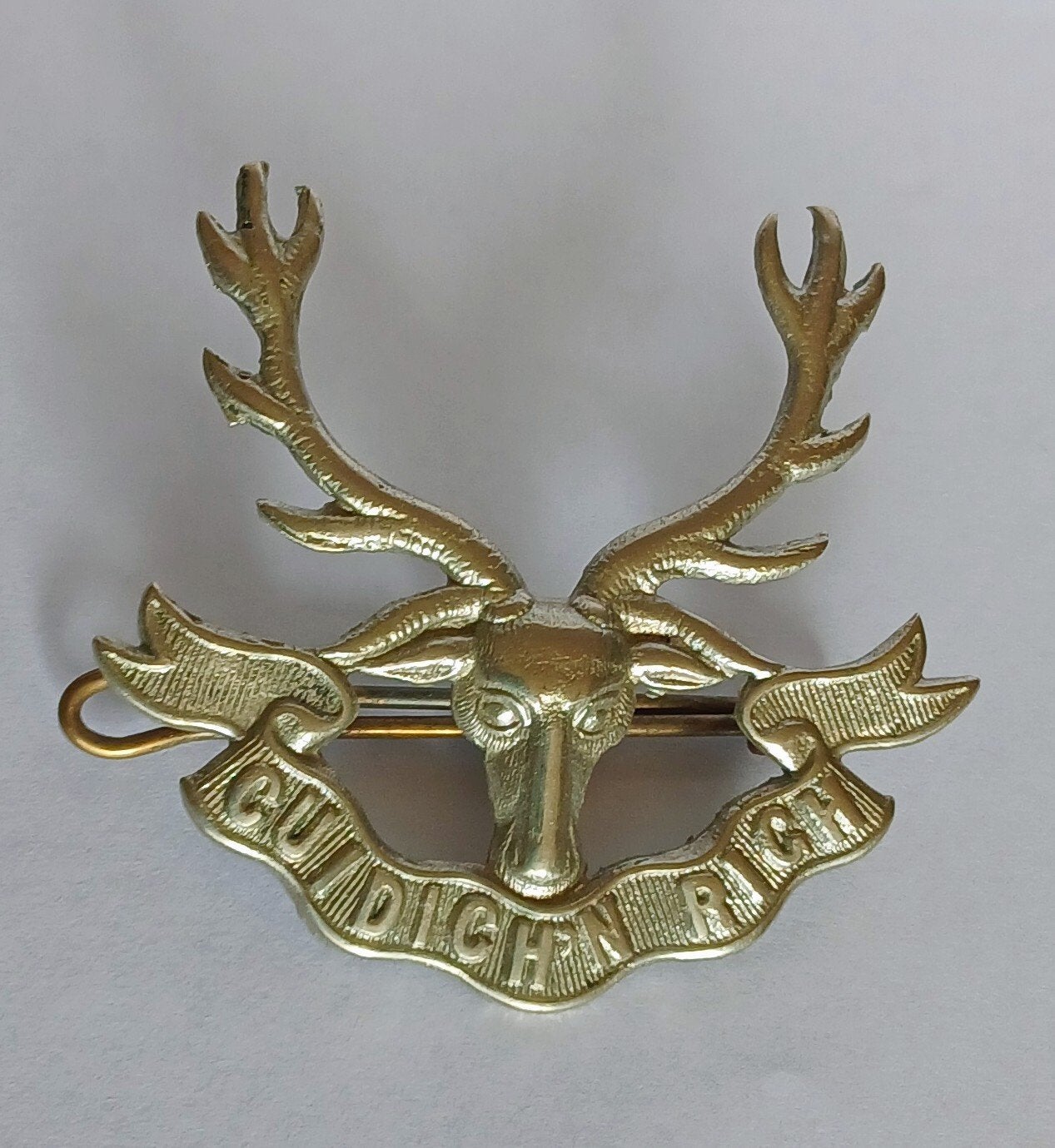 Britse Seaforth Highlanders Cap Badge Wo2, Verzamelen, Ophalen of Verzenden, Engeland, Embleem of Badge