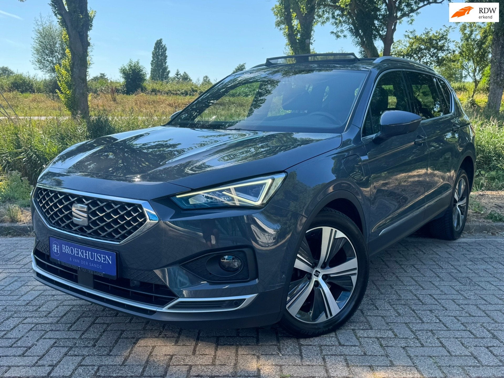 Seat TARRACO 1.4 TSI e-Hybrid PHEV Xcellence 245pk Panoramad, Euro 6, 4 cilinders, Leder en Stof, Grijs