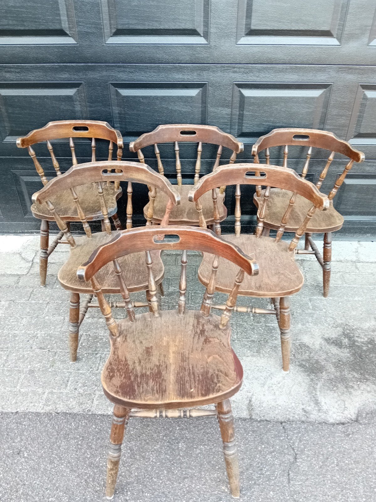 café stoelen ⁷, Ophalen of Verzenden, Gebruikt, Bruin