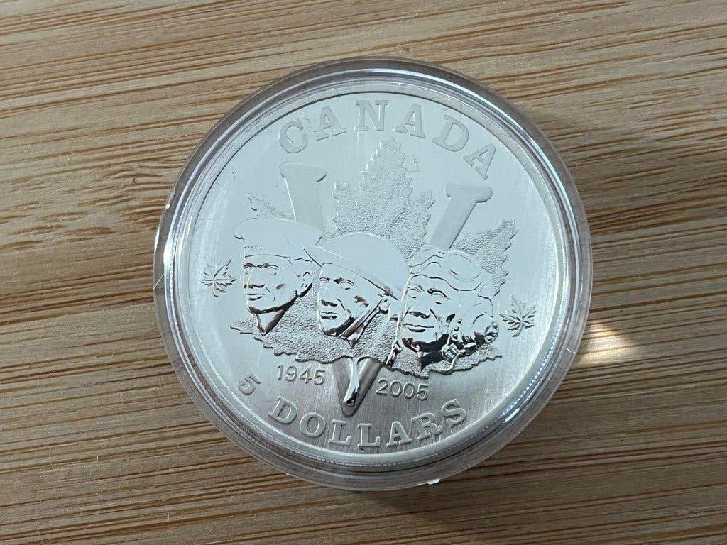 Proof troy ounce munt 2005 Canada, Ophalen of Verzenden, Zilver