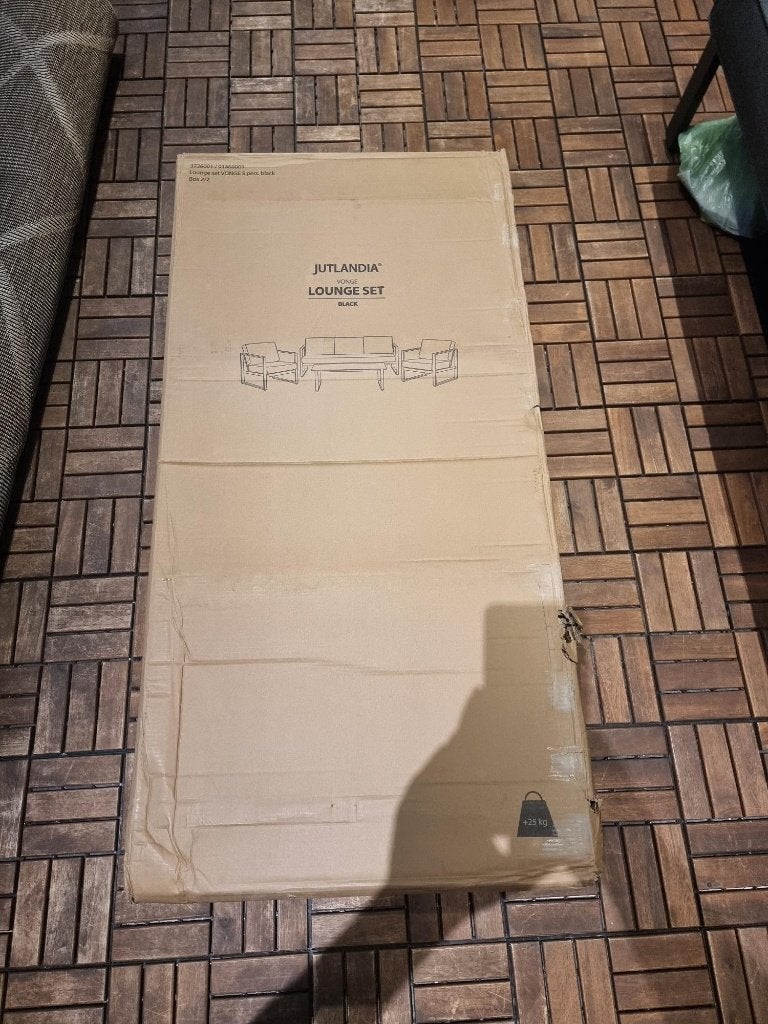 JYSK VONGE Loungeset Tafel, Tuin en Terras, Ophalen, Nieuw, Rechthoekig, Aluminium